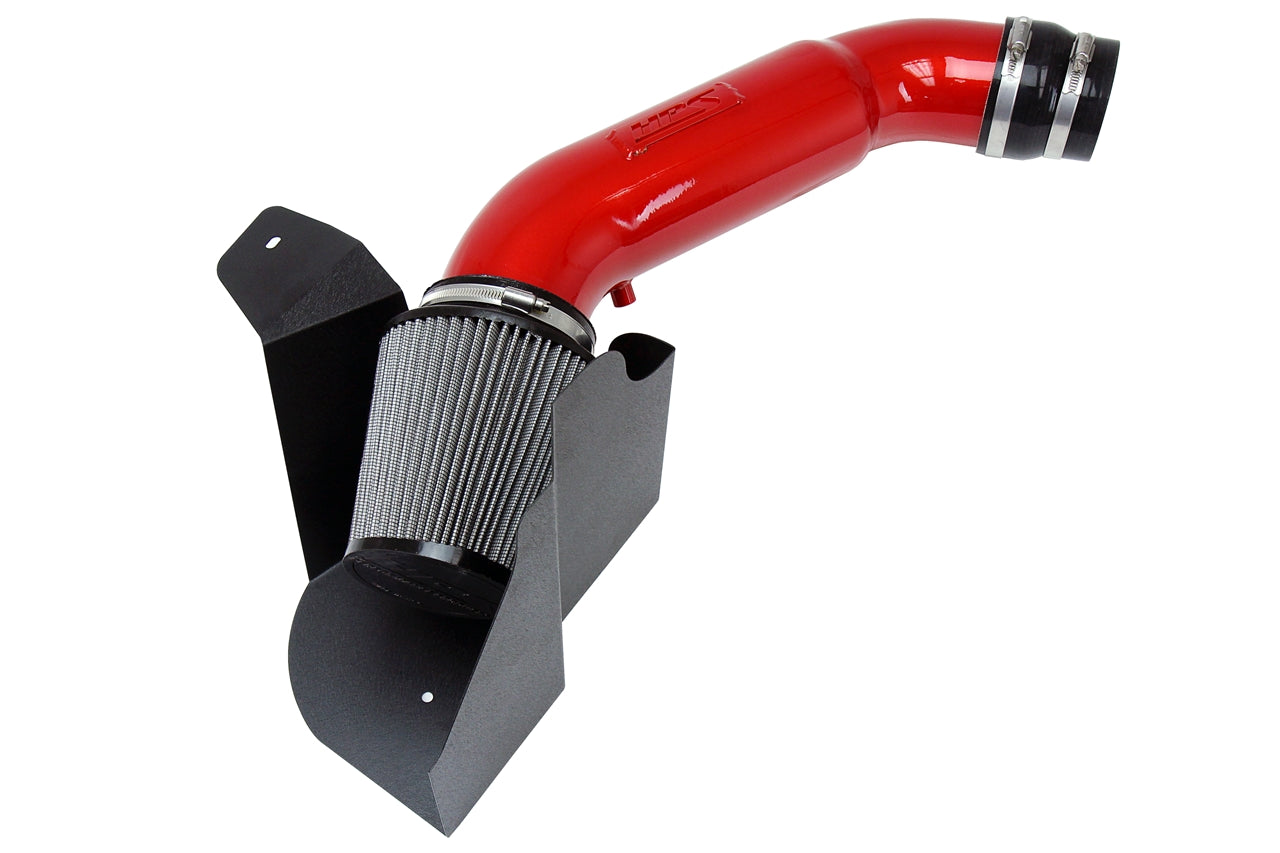 HPS Cold Air Intake Kit 12-18 Audi A6 Quattro 3.0L Supercharged (C7), Red, 827-676R