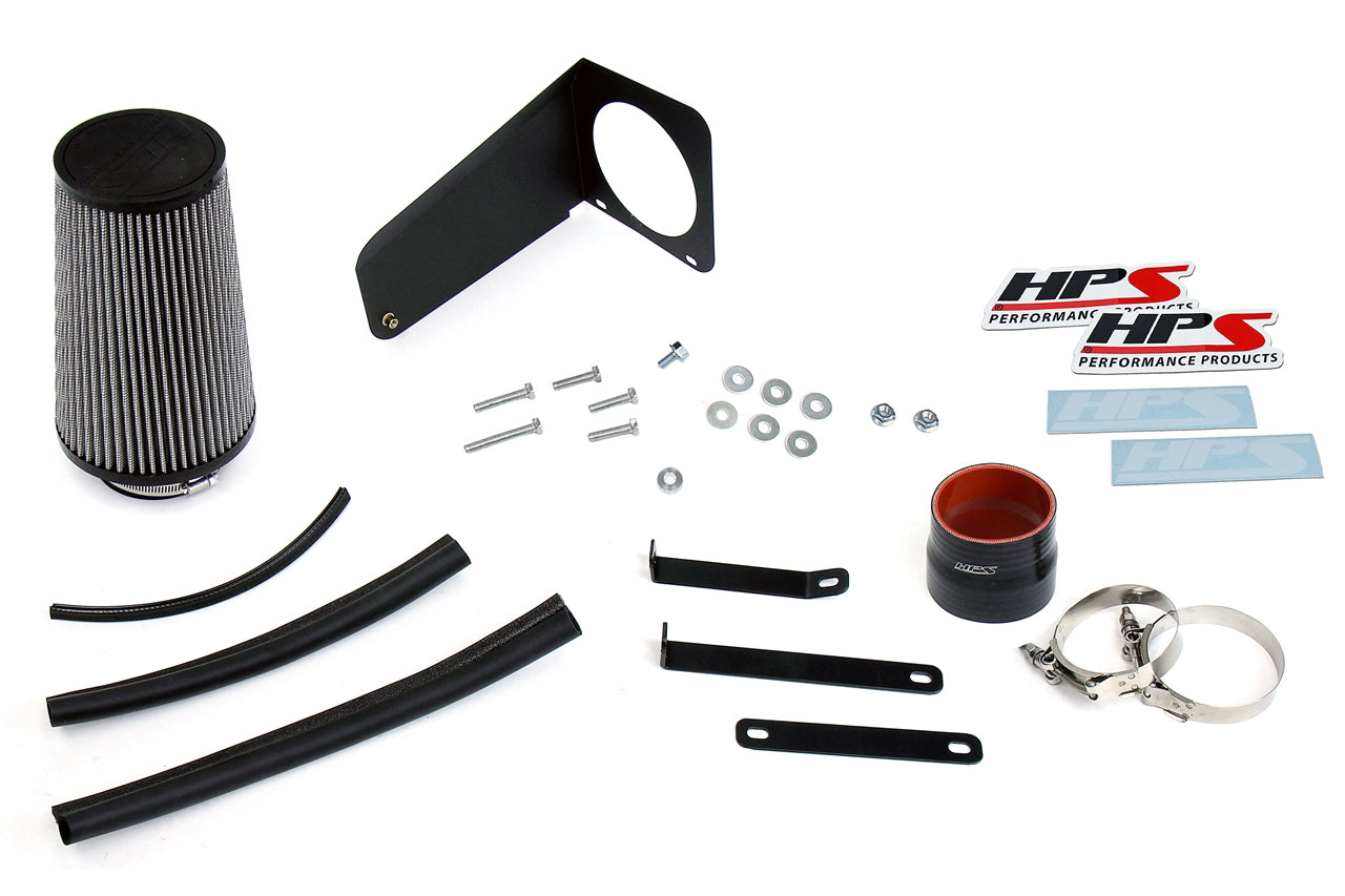 HPS Shortram Air Intake Kit 2019-2021 Hyundai Veloster 1.6L Turbo, Includes Heat Shield, 827-678