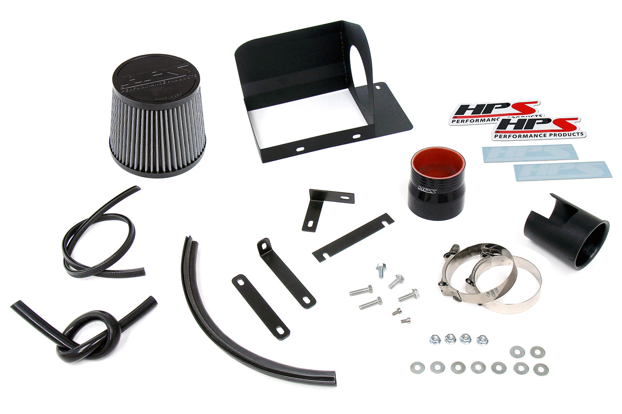 HPS Shortram Air Intake Kit 2014-2018 Mazda Mazda3 2.0L, Skyactiv, Includes Heat Shield, 827-686