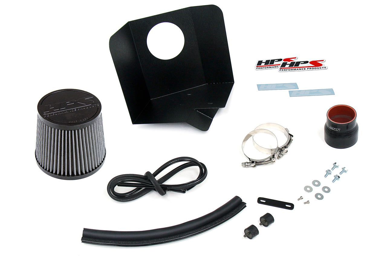 HPS All-New Cold Air Intake Kit 2008-2015 Scion xB 2.4L 827-696 includes premium accessories silicone hose heat shield high flow air filter