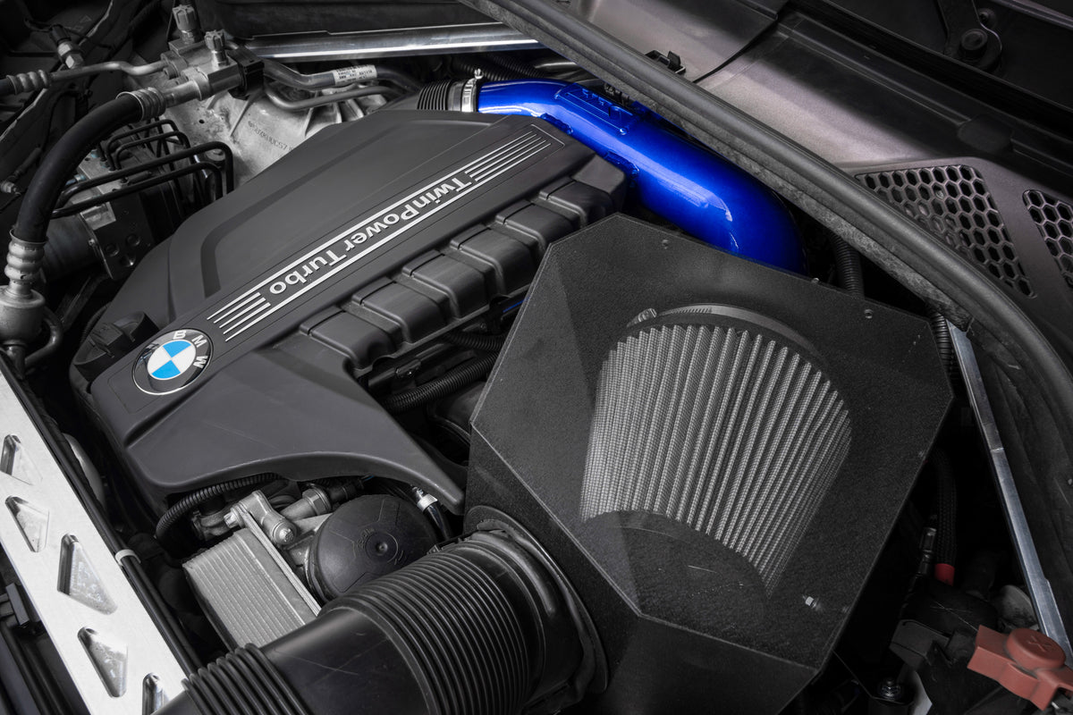 HPS Performance Air Intake Kit BMW 2015-2019 X6 3.0L Turbo N55, F16-Polished