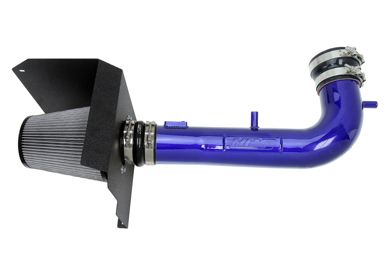 Senta Cold Air Intake Kit With Heat Shield For 2014-2020 Chevy GMC V8 5.3L 6.2L – Polished Blue Finish