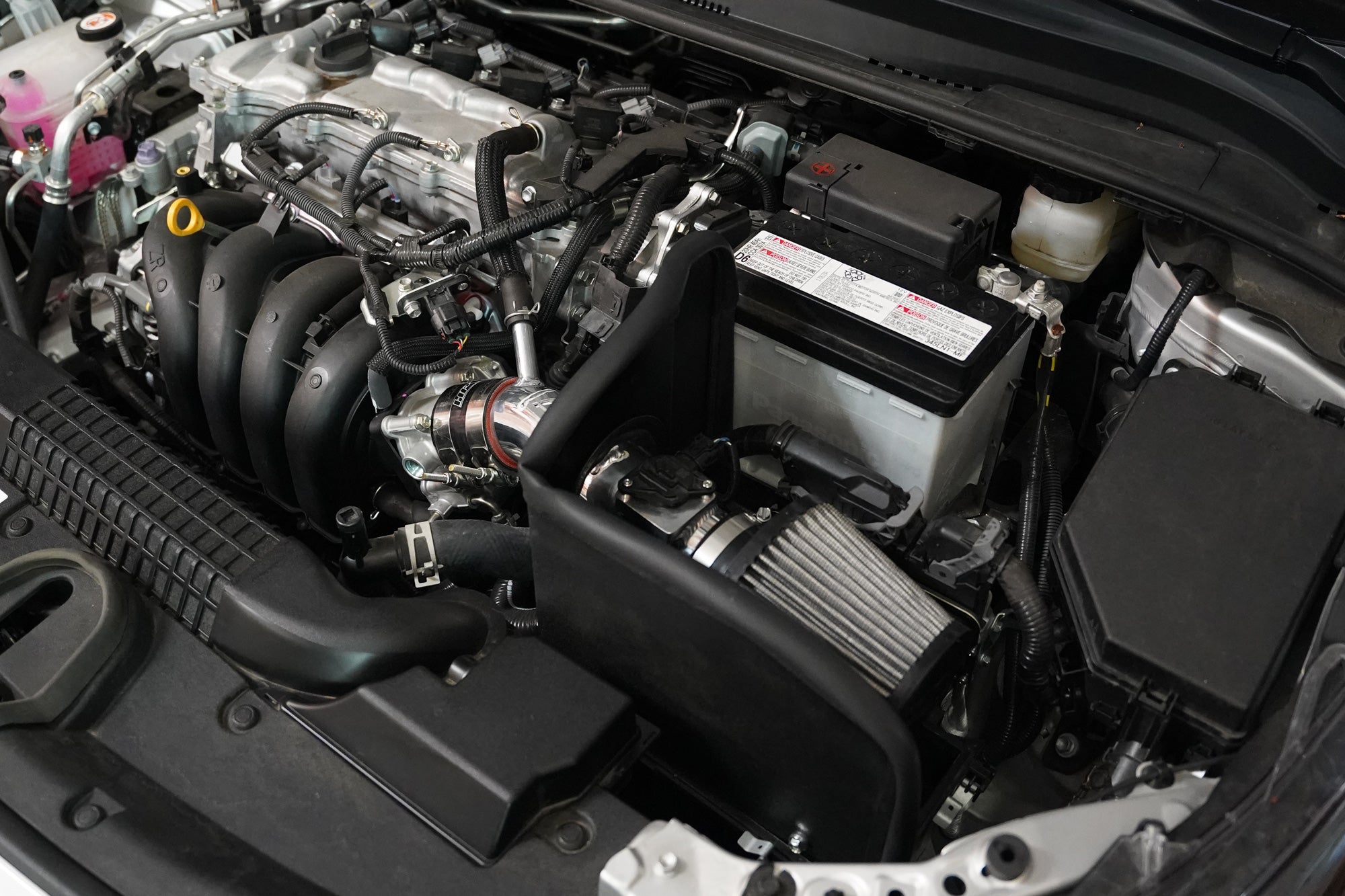 HPS Shortram Cold Air Intake Kit Installed 2020 2021 Toyota Corolla 1.8L 827-708
