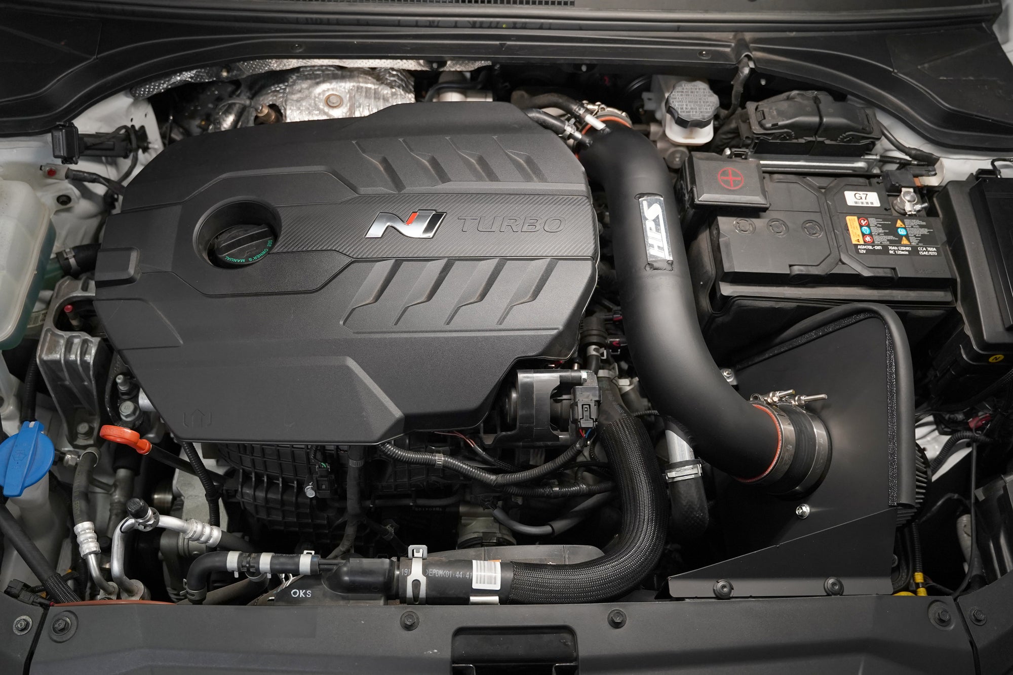HPS Performance Cold Air Intake Kit Installed 2019-2022 Hyundai Veloster N 2.0L Turbo 827-713
