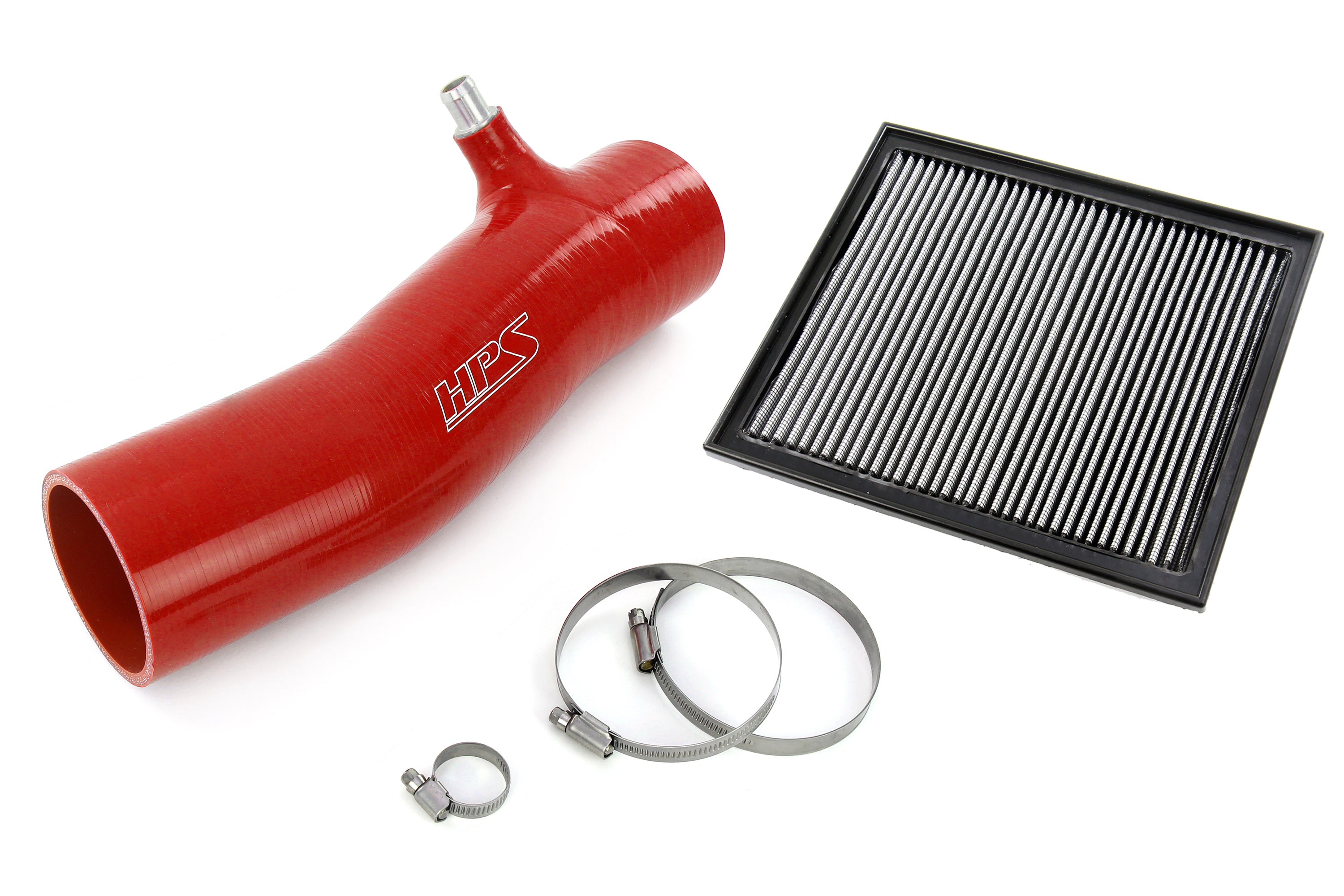 HPS Red Silicone Air Intake Kit with Drop in Air Filter Toyota 2016-2022 Tacoma 3.5L V6 827-723R 827-725R