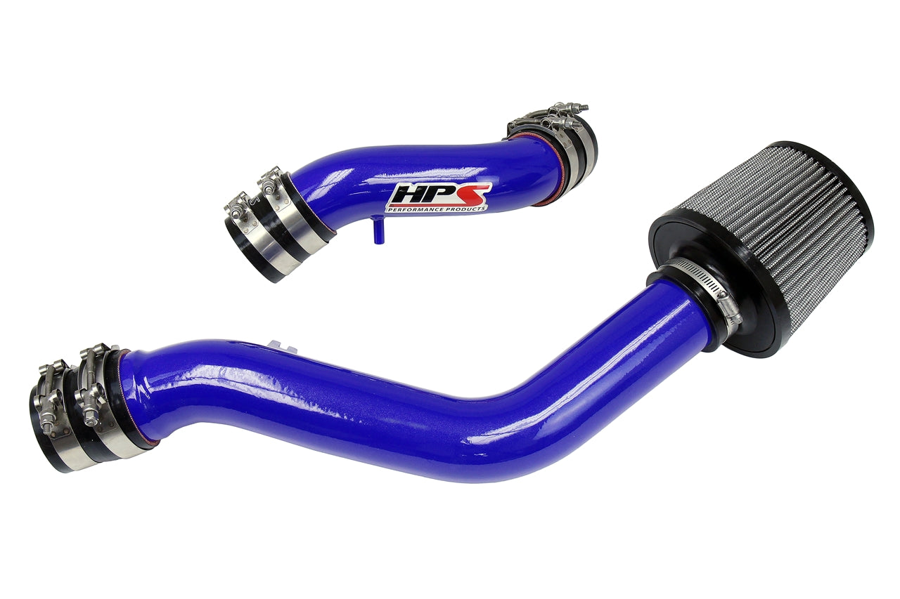 HPS Blue Cold Air Intake Kit 2004-2008 Hyundai Tiburon 2.0L with MAF, 837-142BL
