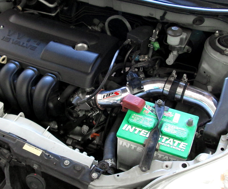 HPS Performance Cold Air Intake Kit Installed 2003-2004 Toyota Corolla 1.8L 837-513P