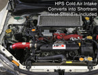 HPS Performance Cold Air Intake Kit 2008-2014 Subaru WRX 2.5L Turbo installed as Shortram Intake 837-566R