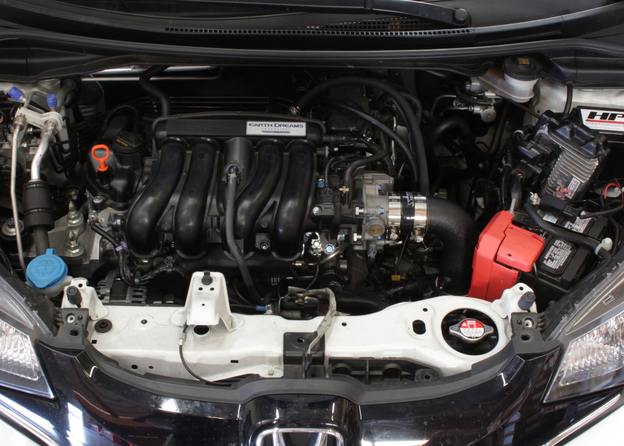 HPS Performance Cold Air Intake Kit Installed 2015-2018 Honda Fit 1.5L Manual Trans. 837-568WB