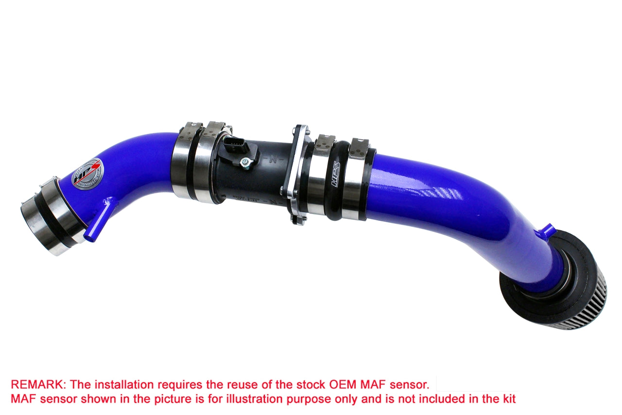HPS Blue Cold Air Intake Kit (Converts to Shortram) 2002-2006 Nissan Altima 2.5L 4Cyl 837-570BL