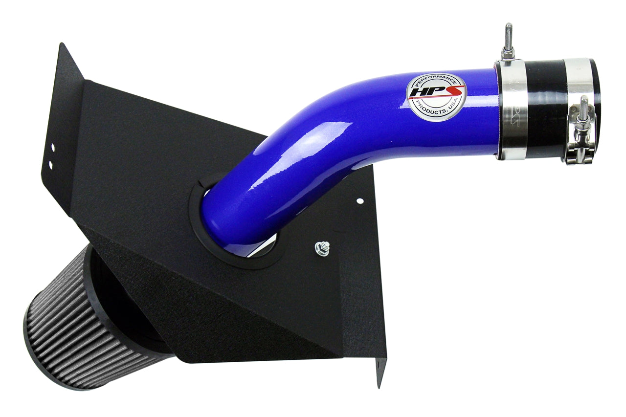 HPS Blue Cold Air Intake Kit with Heat Shield 2015-2020 Subaru WRX STI 2.5L Turbo 837-573BL