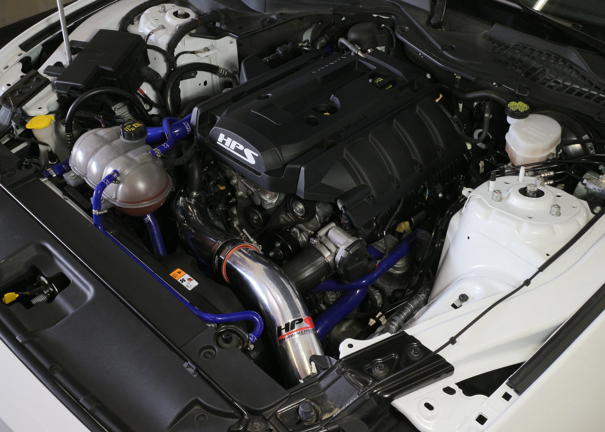 HPS Performance Cold Air Intake Kit Installed 2015-2017 Ford Mustang Ecoboost 2.3L Turbo 837-575P