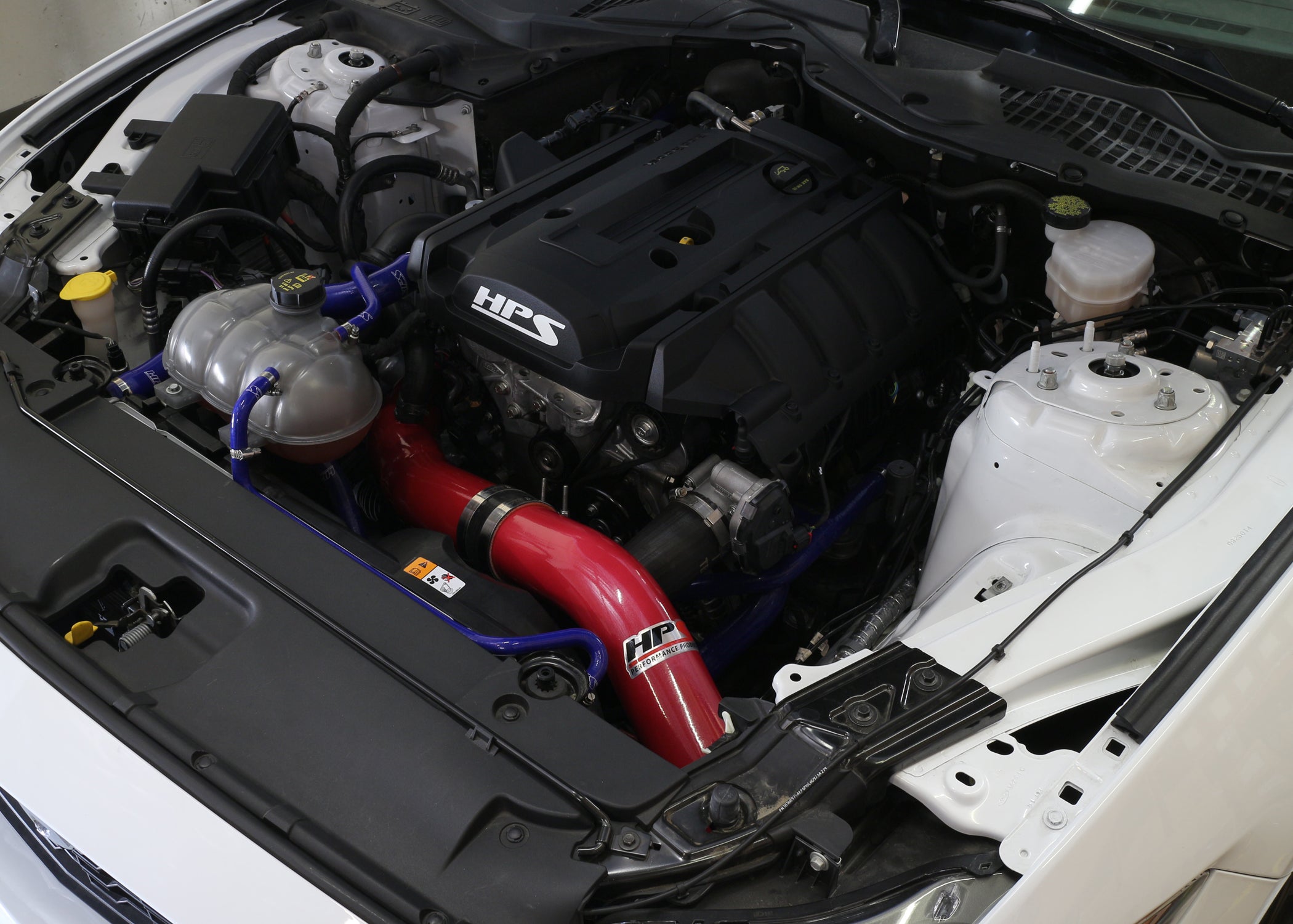 HPS Performance Cold Air Intake Kit Installed 2015-2017 Ford Mustang Ecoboost 2.3L Turbo 837-575R