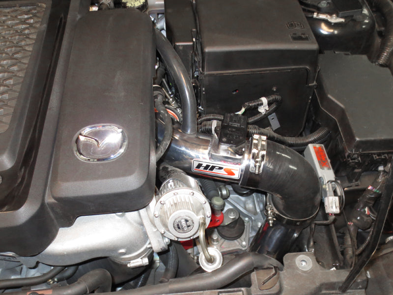 HPS Performance Cold Air Intake Kit (Converts to Shortram) Installed 2007-2013 Mazda Mazdaspeed 3 2.3L Turbo 837-601