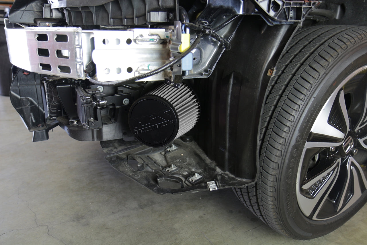 HPS Cold Air Intake Kit relocates air filter outside engine bay 2016-2020 Honda Civic Non Si 1.5T Turbo 837-602