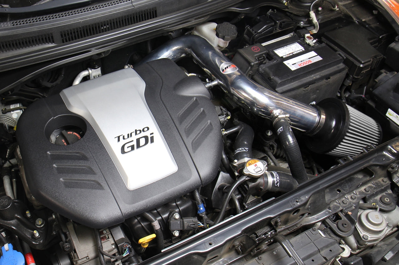 HPS Performance Cold Air Intake Kit 2013-2017 Hyundai Veloster 1.6L Turbo installed as Shortram Intake 837-605