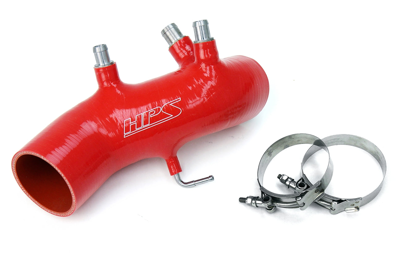 HPS Red Reinforced Silicone Post MAF Air Intake Hose Kit Toyota 86-92 Supra 7MGTE Turbo 87-17882-RED