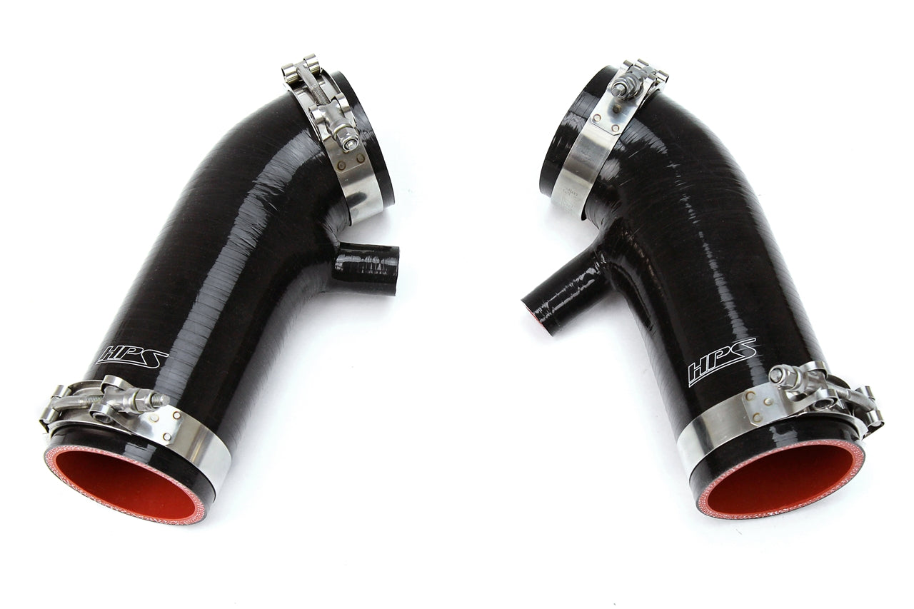 HPS Black Silicone Air Intake Kit Post MAF Hose 2008-2009 Infiniti EX35 3.5L VQ35HR 87-68426-BLK