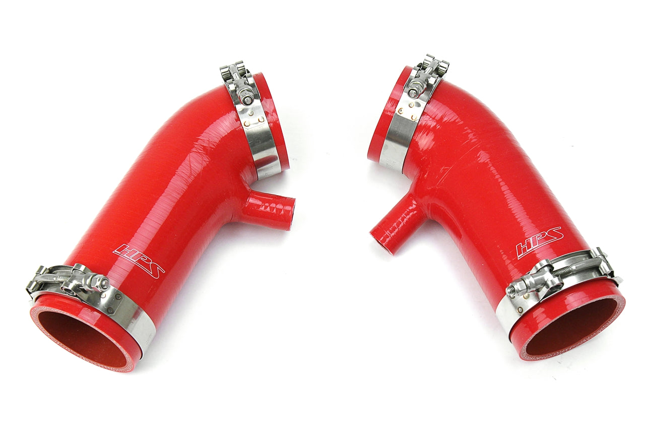 HPS Red Silicone Air Intake Kit Post MAF Hose 2007-2008 Nissan 350Z Z33 3.5L VQ35HR 87-68426-RED