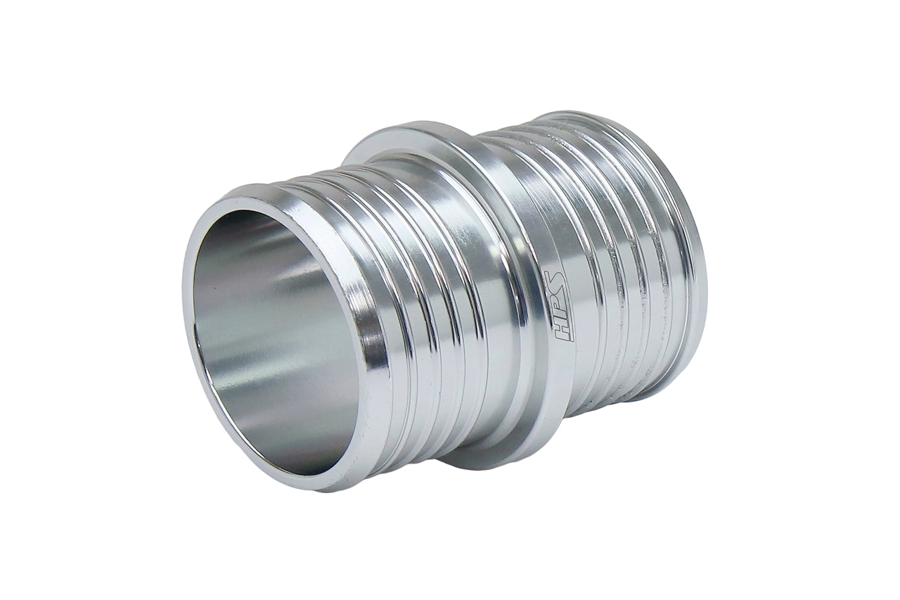 HPS Silver Billet 6061 Aluminum Joiner Hose Union Connector for heater radiator coolant hose