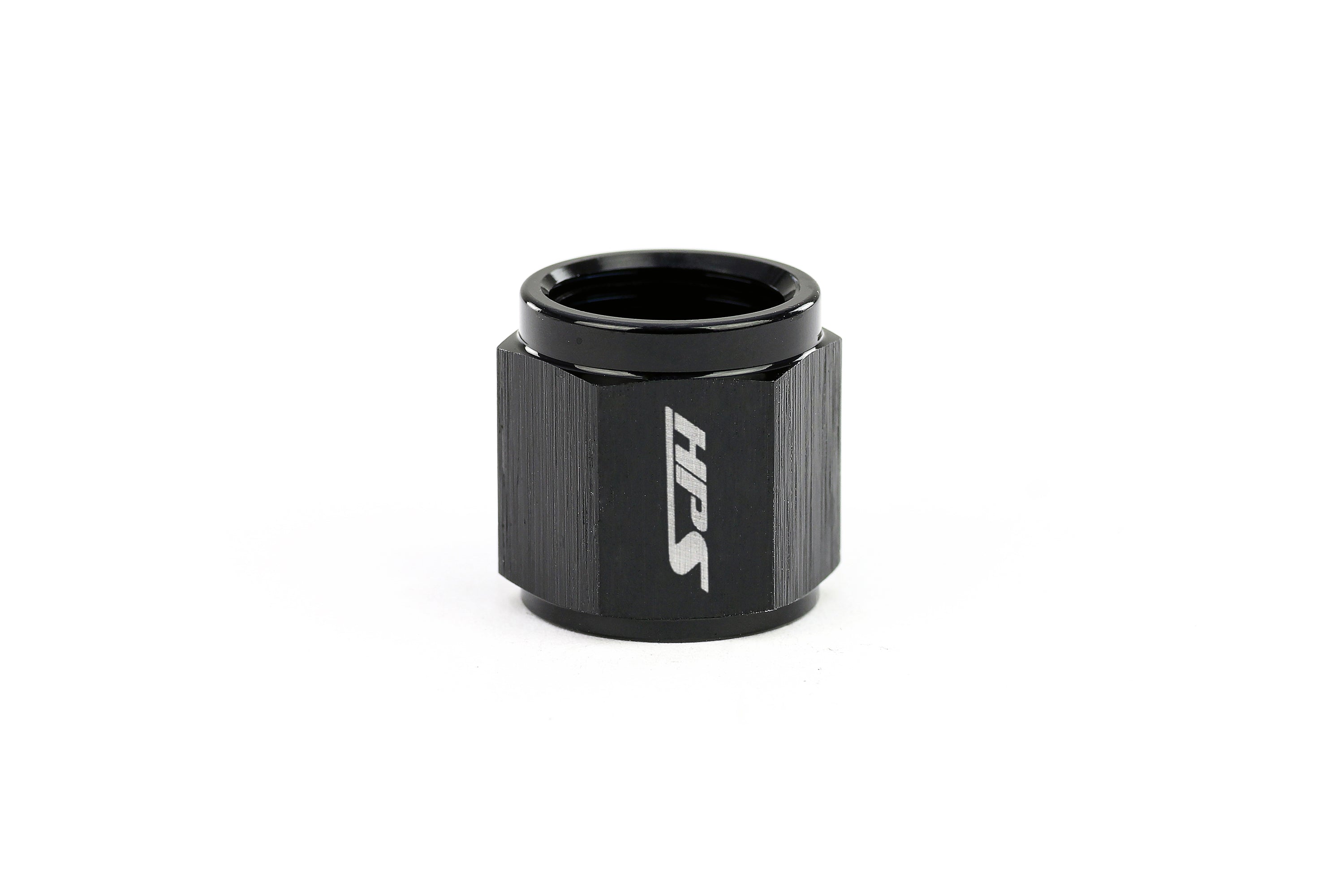 HPS Performance Hard Line AN Tube Nut Aluminum Black