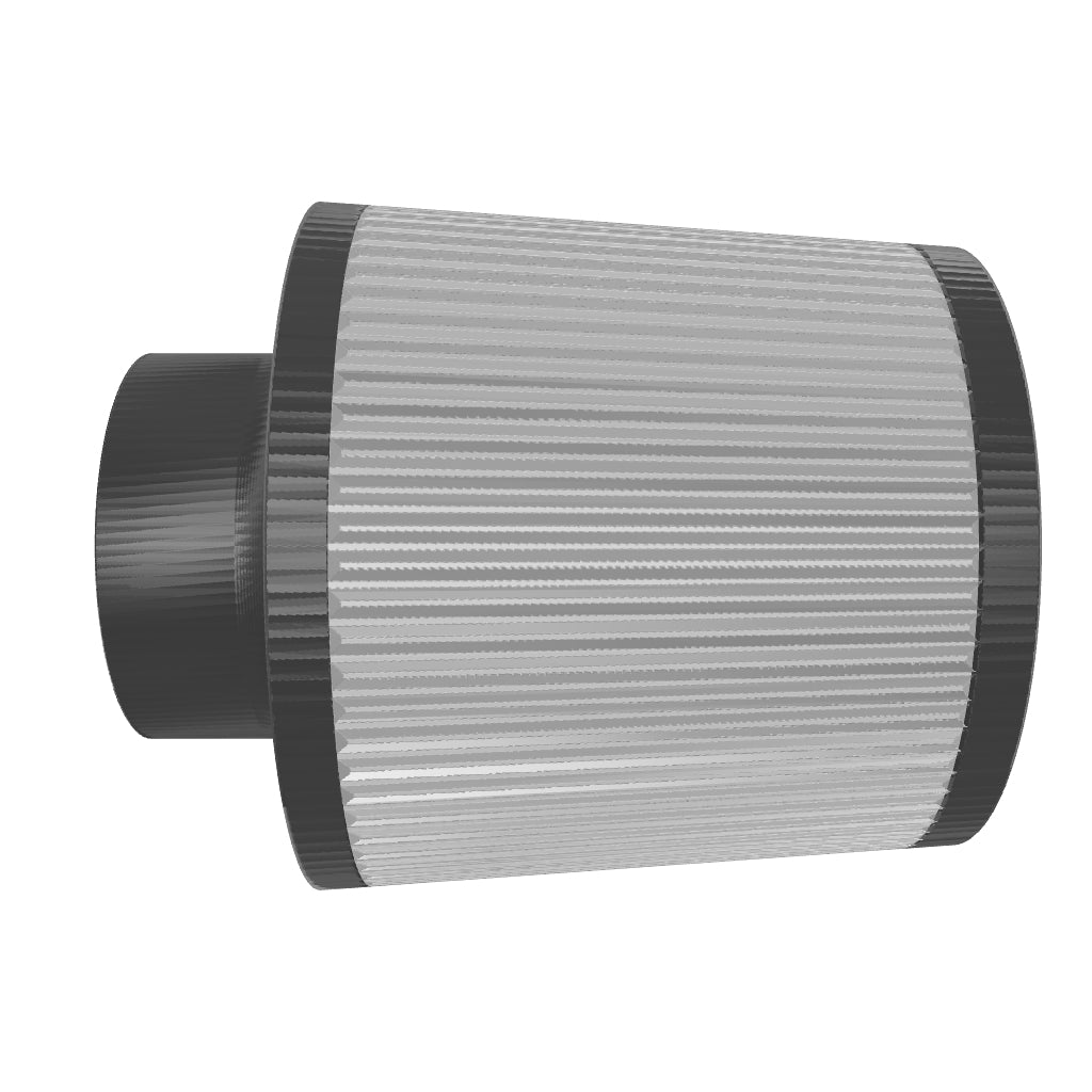 HPS Performance Air Filter, 2.75" ID, 6" Element Length, 7.75" Overall Length, HPS-4275