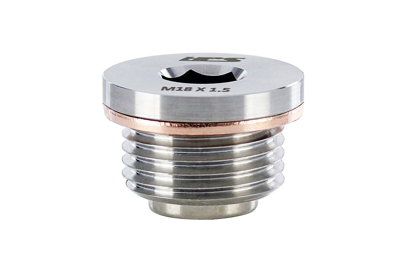 HPS Performance Stainless Steel Magnetic Oil Drain Plug Bolt M18 x 1.5