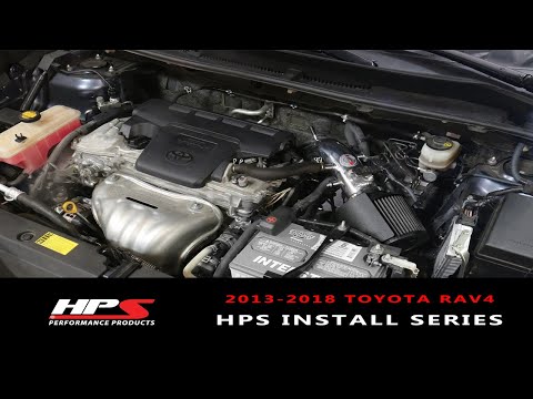 HPS Shortram Air Intake Kit 2013-2018 Toyota Rav4 2.5L, Includes Heat Shield, 827-612