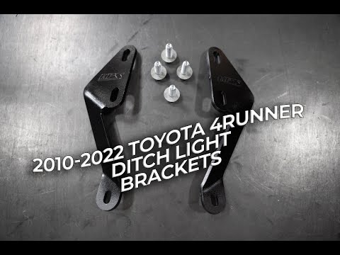 HPS DTC-100 Ditch Light Bracket 2010-2022 Toyota 4Runner Kit product video