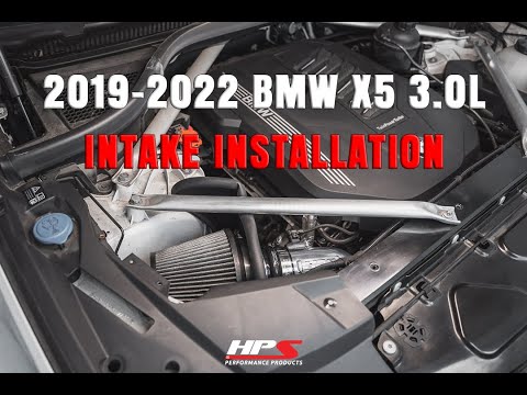 HPS Performance Air Intake Kit 2019-2024 BMW X5 3.0L Turbo B58 G05, Includes Heat Shield, 827-702