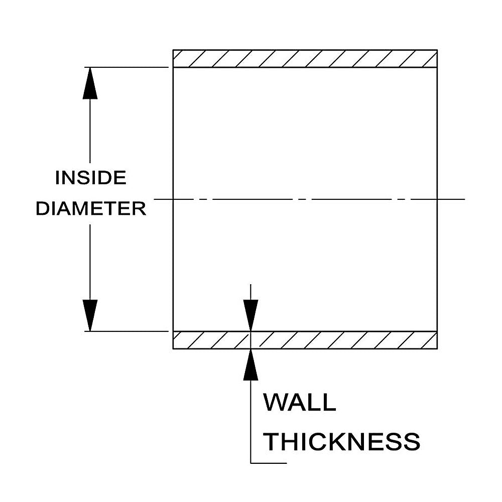 HPS 1" (25mm) Silicone Straight Coupler Hose, High Temperature 4-ply Reinforced