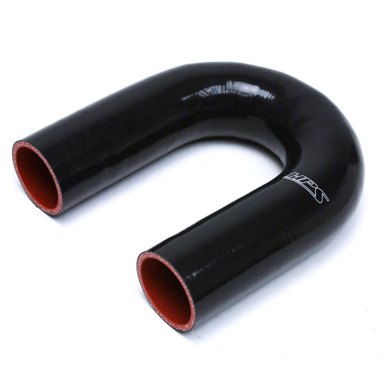 Tucool Racing 4-Ply Reinforced Silicone 180 Degree U-Bend Elbow Hose - ID 1.88", 5.11" Center Distance, With T-Bolt Clamps