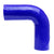 HPS 1/2" 13mm high temp 4-ply Reinforced Silicone 90 Degree Elbow Coolant Hose Blue HTSEC90050BLUE