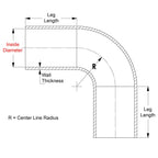 HPS 3/8 inch Black Silicone 90 Degree Elbow Coupler Hose, High Temp 4-ply Reinforced, 9.5mm ID, heater radiator coolant
