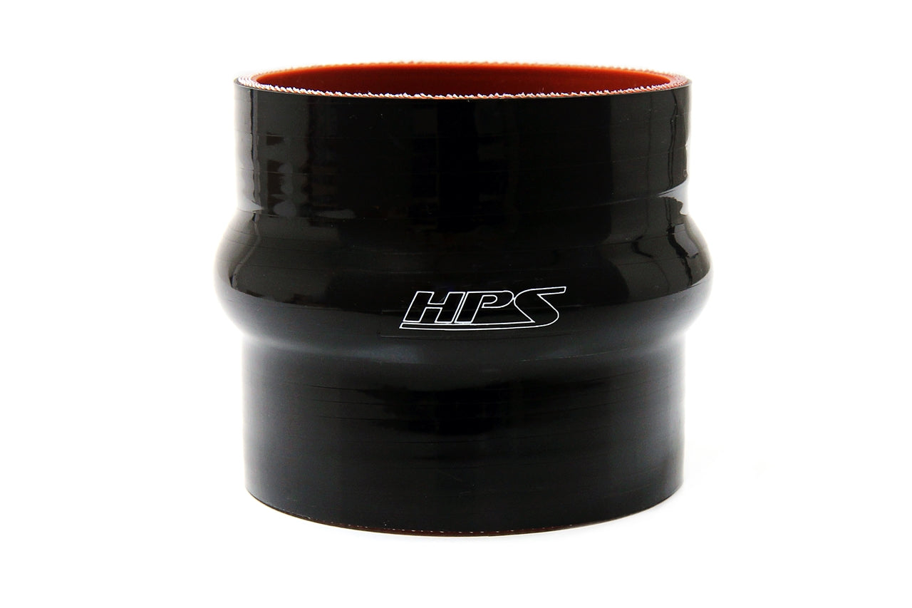 HPS High Temp Reinforced Silicone Single Hump Coupler Hose, Max. Temperature 350F, Black