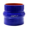 HPS 1-5/8" inch high temp 4-ply Reinforced Silicone Hump Coupler CAC hose Bellow Radiator Blue HTSHC-162-L6-BLUE 41mm