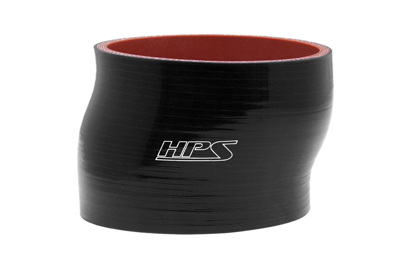 HPS 3.12 inch Black Silicone Offset Straight Coupler Air Intake Hose High Temp 4-ply Reinforced 80mm HTSOC-312-L4-BLK