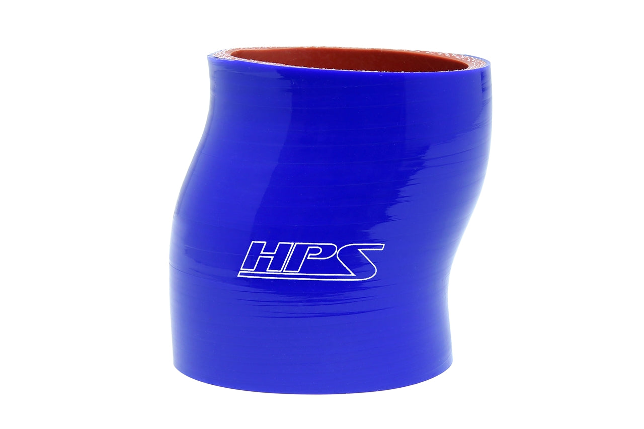 HPS 2-1/4 2.25 inch ID 3 inch Long Blue Silicone Offset Straight Coupler Hose High Temp 4-ply Reinforced 57mm HTSOC-225-BLUE