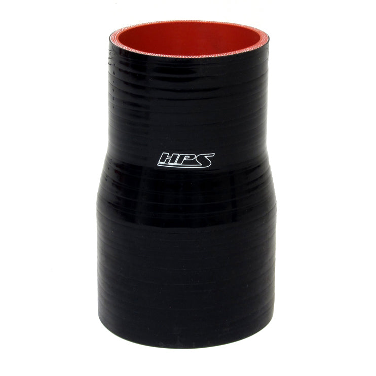 Black - 3.00 to 4.50 90 Degree Silicone Hose Reducers