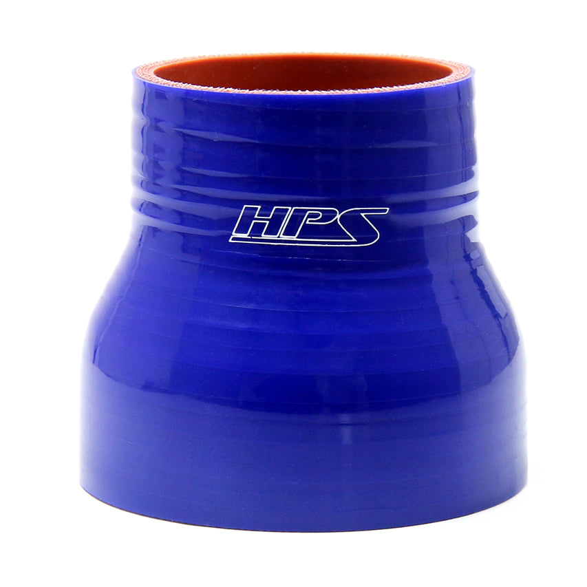 Blue Silicone Hose, 2 1/2 x 2 1/4 inch ID Straight Reducer