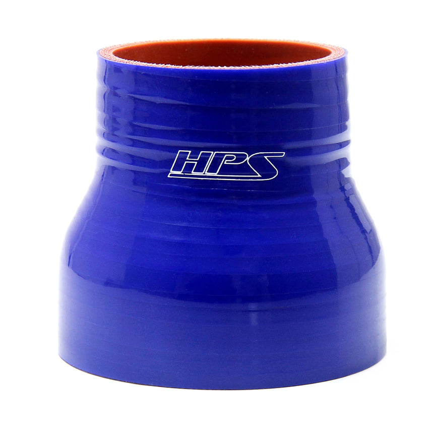HPS 2.75" 3.75" Silicone Reducer Coupler Hose High Temp Reinforced 70mm 95mm Blue