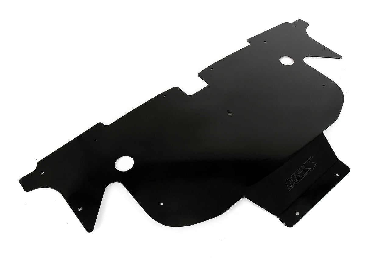 HPS Aluminum Front Skid Plate Undertray Protection Shield 2020-2023 Tesla Model Y, Black, SP-101
