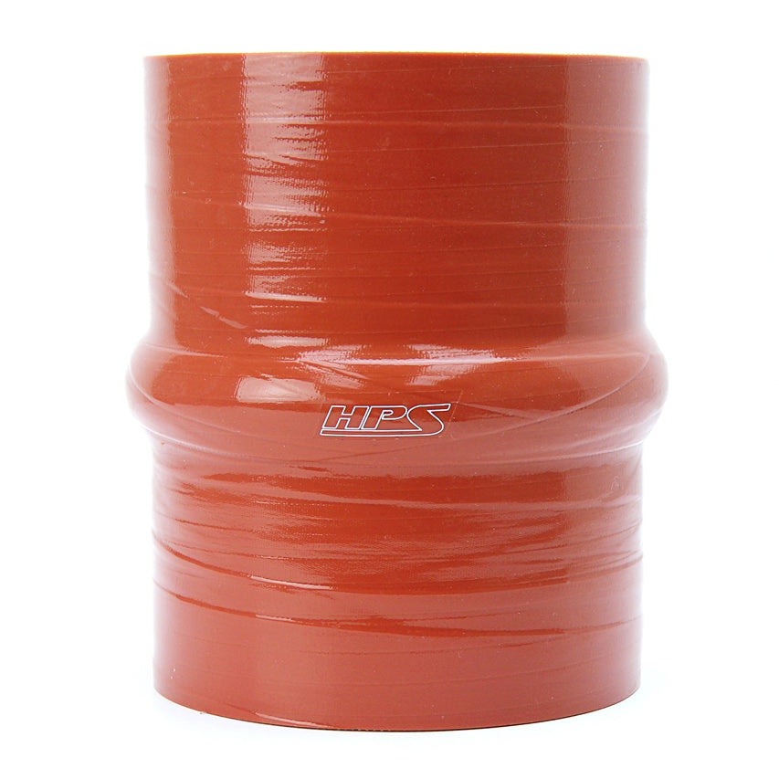 HPS 4 inch ID 4 inch Long Silicone Straight Hump Coupler Hose Hot High Temp 4-ply Aramid Reinforced 102mm SHC-400-L4-HOT